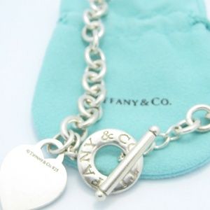 Tiffany & Co. Sterling Silver Heart Tag Toggle